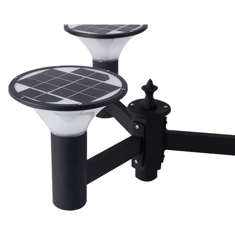 Wire Free Triple Lantern Heads IP67 Garden Light, Waterproof 15W Easy DIY Installation Anti-Corrosion Solar Charging System Square Lighting.