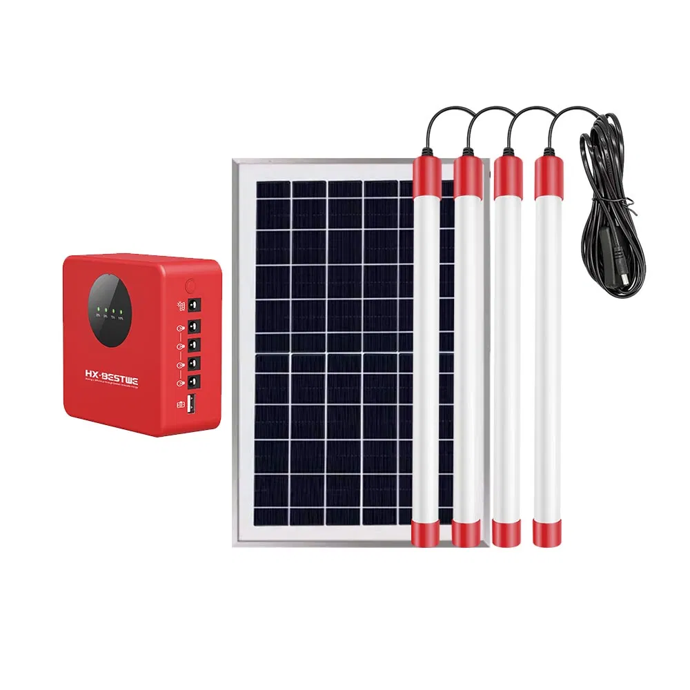 Smart Solar Generator with Rechargeable Battery and LED Lighting Solar Energy Home System