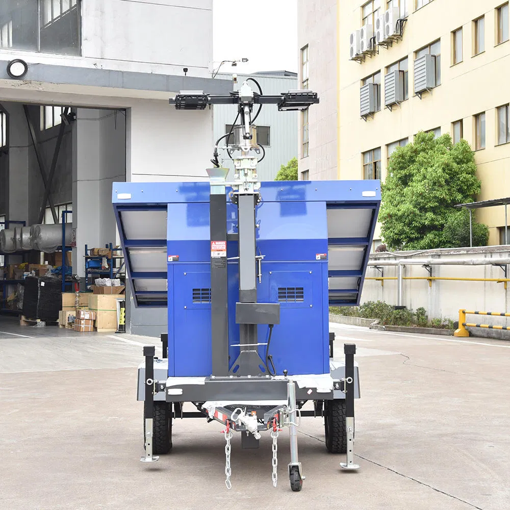 Solar-Powered CCTV Camera Trailer Monitoring System