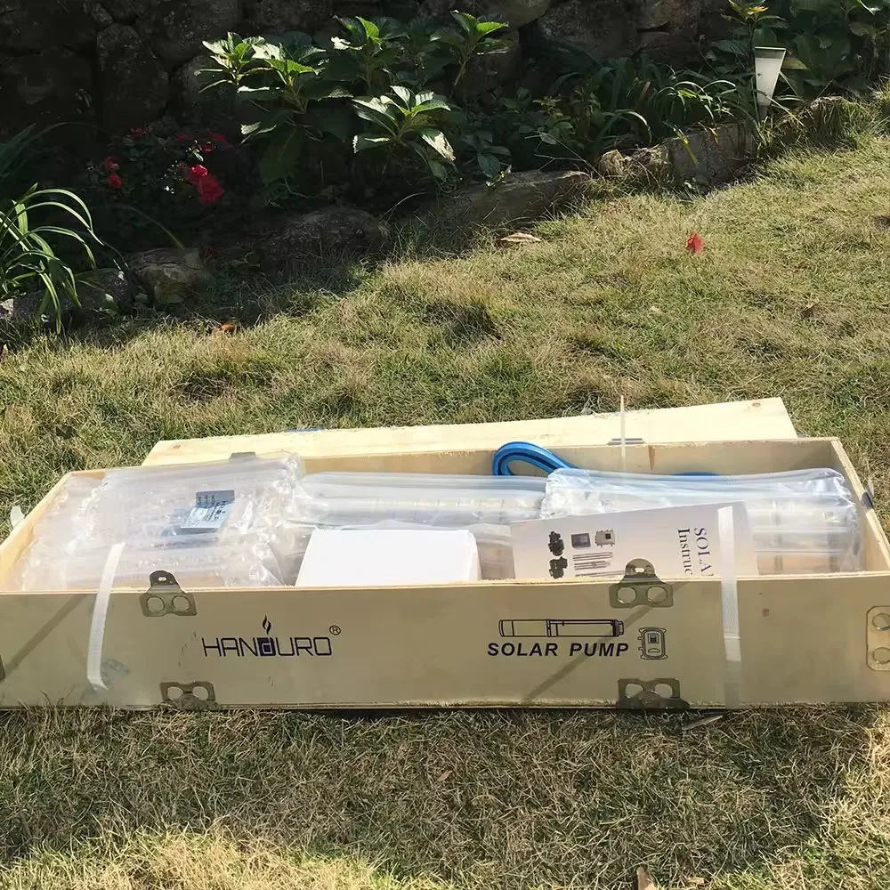 12V/24V/48V Solar Water Pump 0.2HP/0.5HP/1HP Submersible Borehole Solar Powered DC Water Pump System