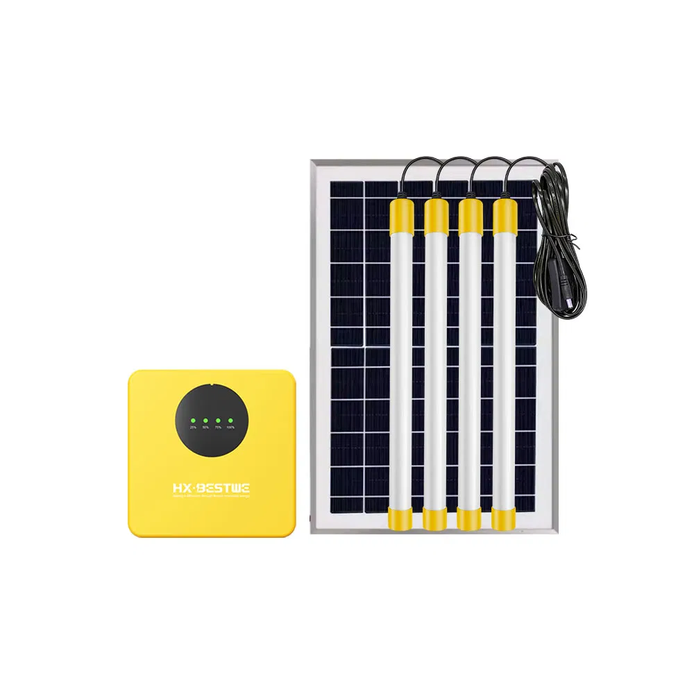 Solar Panel System Le Tube Light Mobile Charging Energy Storage Portable Household Camping Emergency Lighting