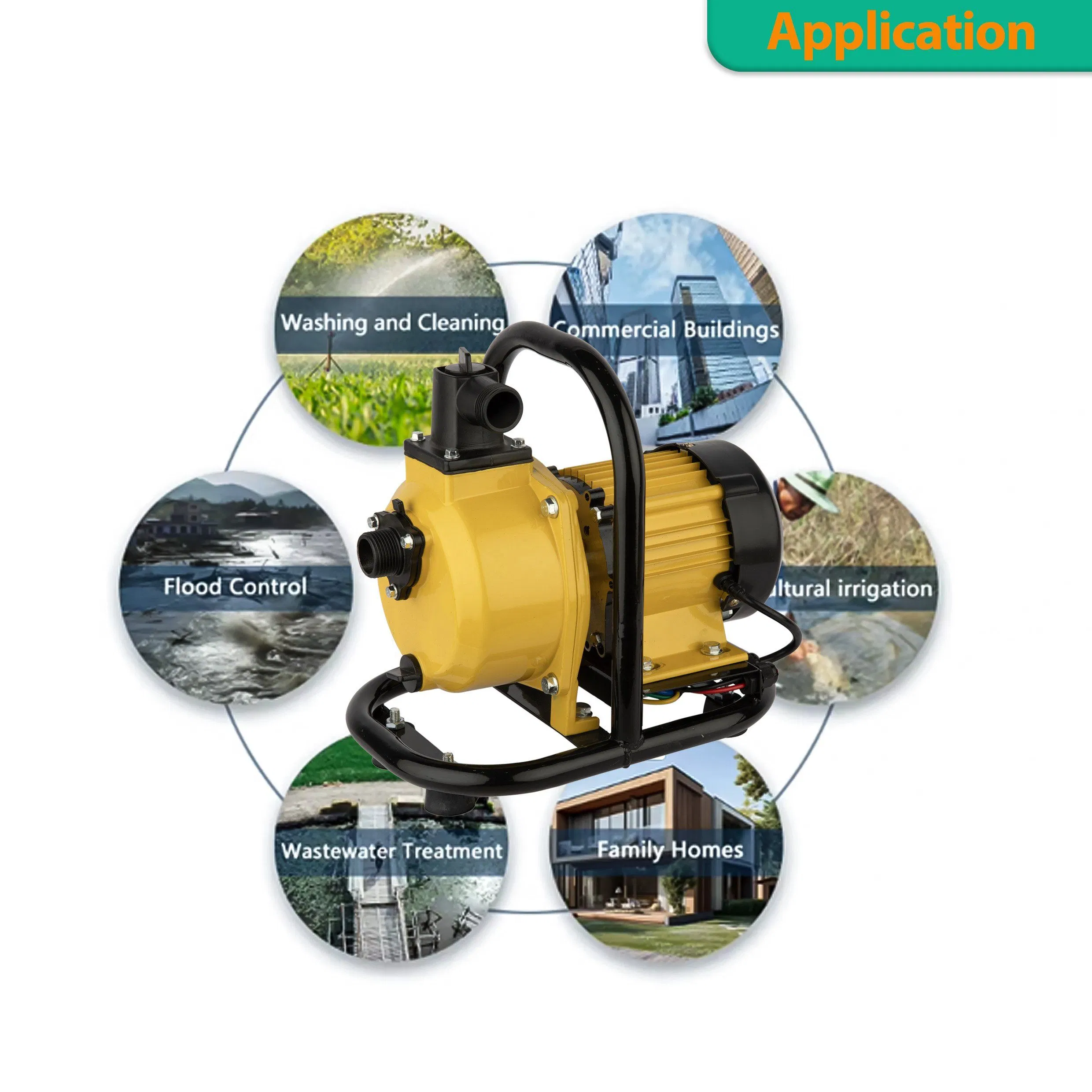 1HP DC Solar Powered Surface Centrifugal Water Pump OEM Irrigation System MPPT