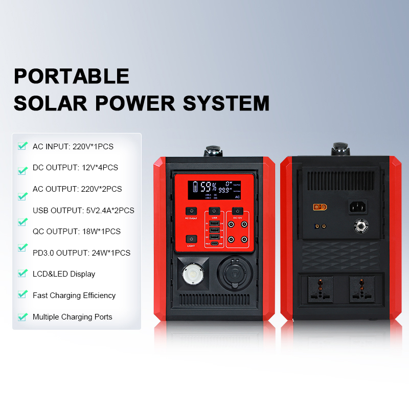 High Power Outdoor Indoor Home Lighting Mobile Multifunction in One 1000W 1500W Camping Security Solar Mounting Energy Power System