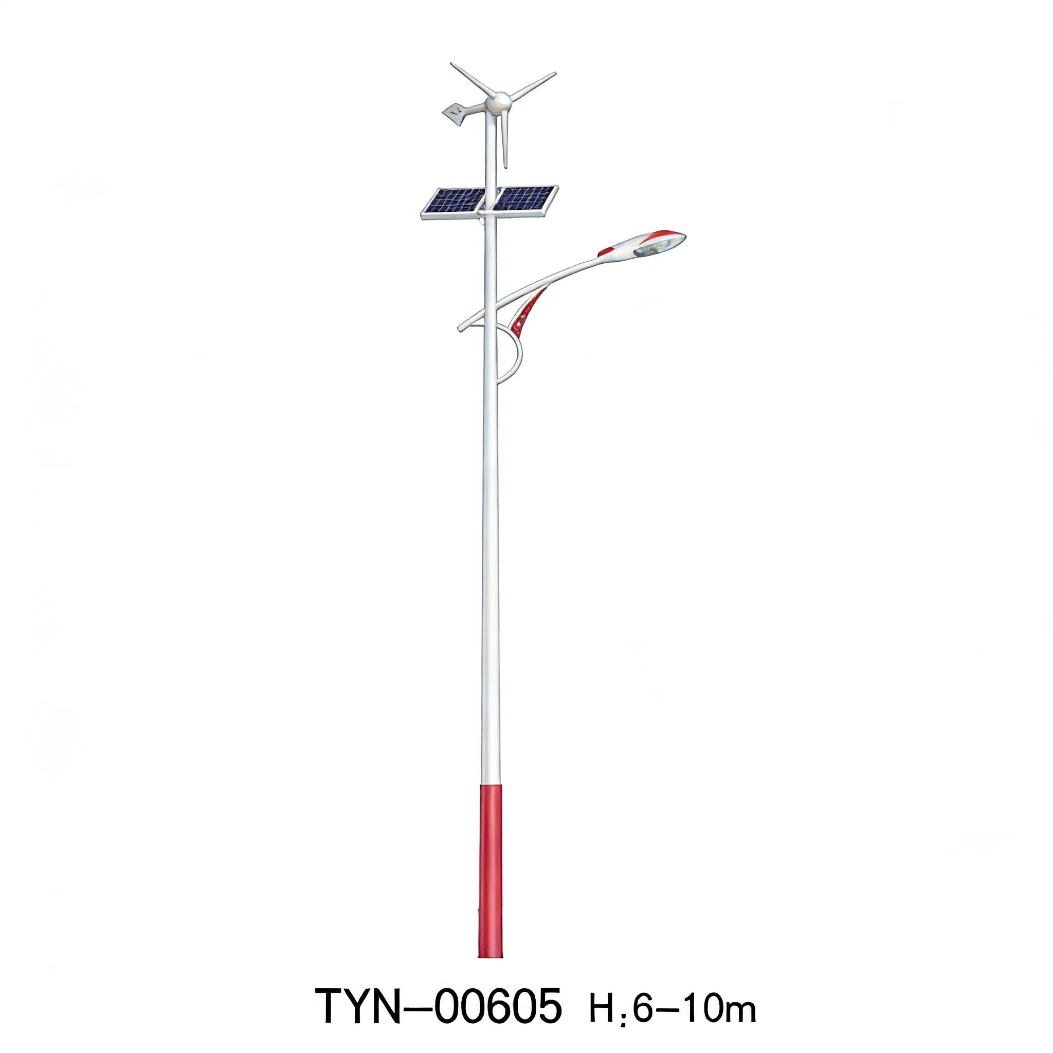 Powder Coat Aluminum Split Solar LED Road Street Light for Park