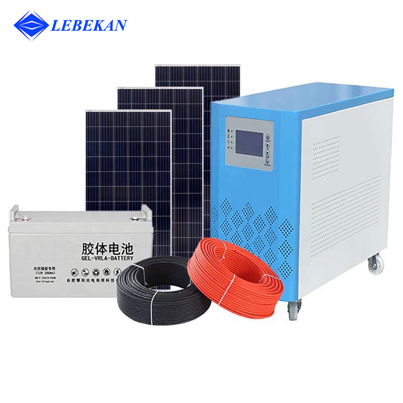 Residential Use Solar Energy System 1kw 2kw 5kw 10kw Solar Inverter Hybrid off Grid Solar System for Home Solar Panel Kit Hybird Solar System Price