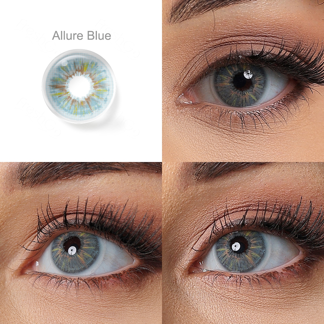 New Colored Contacts 2024 Popular Soft Blue Lenses Natural Eye Lenses Yearly Wholesale Color Contact Lens