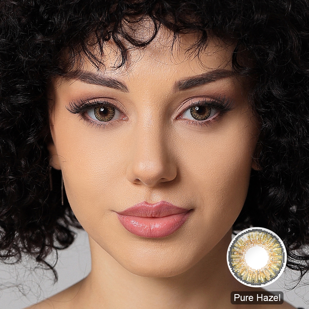 Free FreshGo Natural Look 3 Tone Soft Lens Contacts Colored Eye Contact Lenses Wholesale 1 Year OEM Paper Box Lentes De Contacto