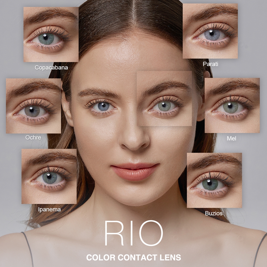 Free Shipping Freshgo Eye Lenses Color Natural Contact Lens RIO Wholesale Lentillas Custom Soft Yearly Colored Contacts for Eyes