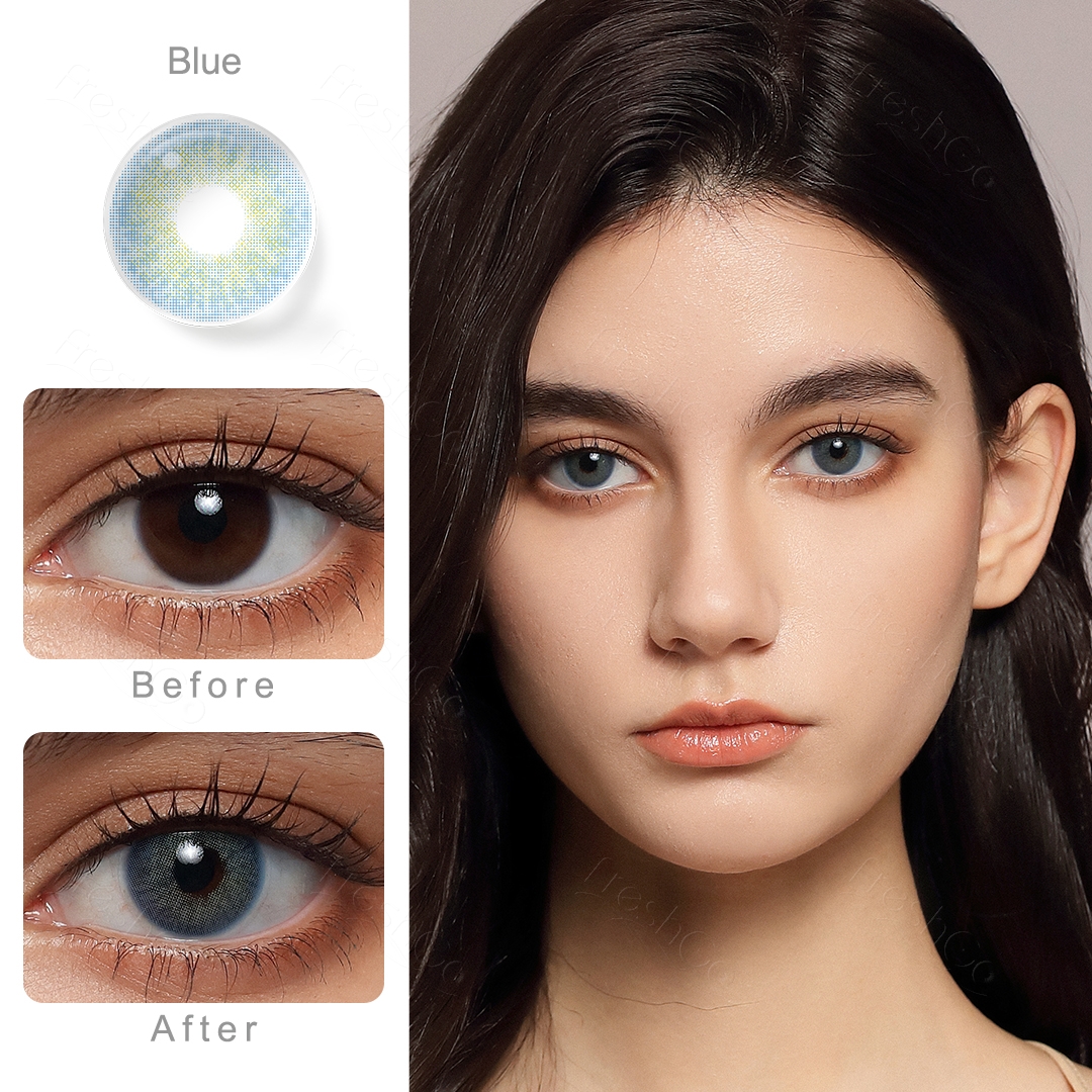 Natural eyes look