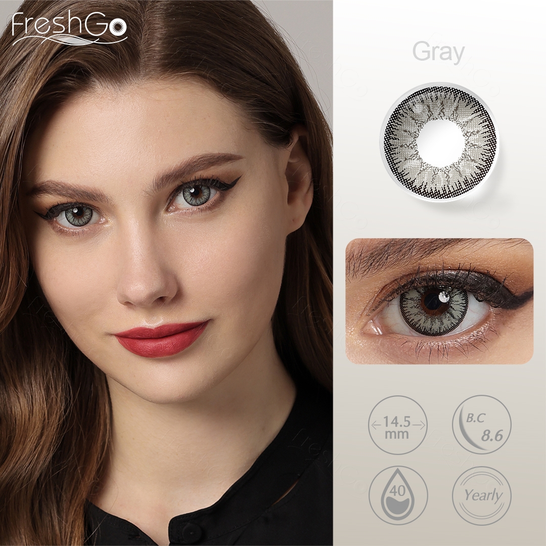Free Shipping Freshgo Contact Lens Yearly Soft Lentes De Contacto Wholesale Color Eye Contacts Lentes De Contacto De Colores