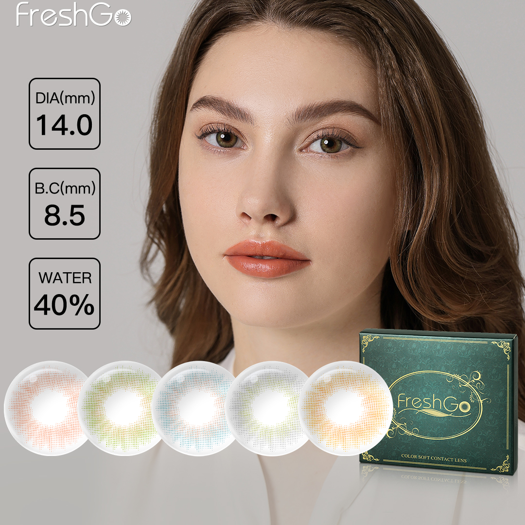 Freshgo SPANISH Colored Contacts Eye Lenses Natural Cosmetic Contact Lenses Beauty Lentes De Contacto Kontaktlinsen