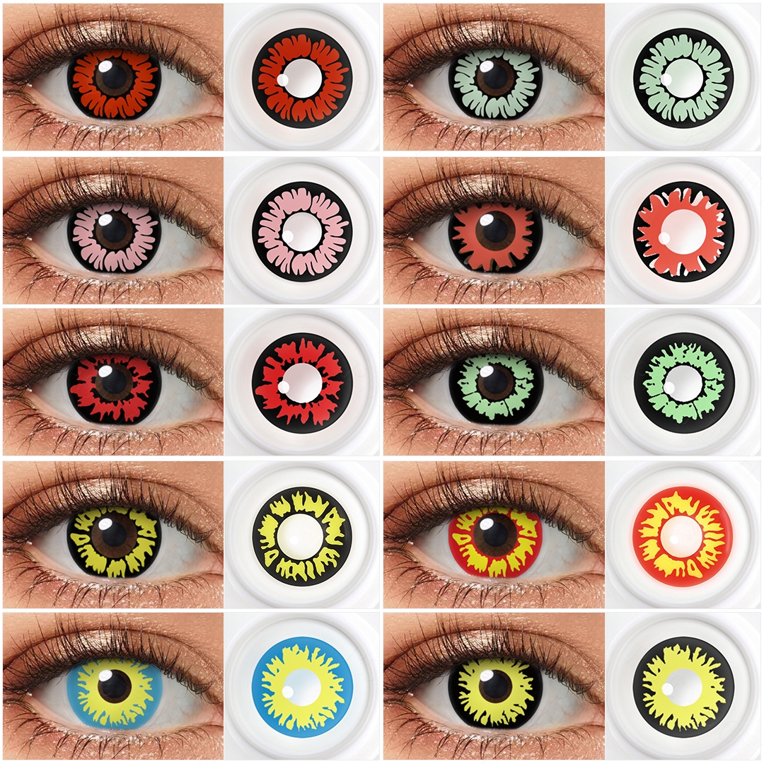 Pseyeche Cosplay Contact Lenses Wholesale Lenses Eye Contact Colour Les Lentilles Pour Les Yeux Lentes De Contacto Halloween