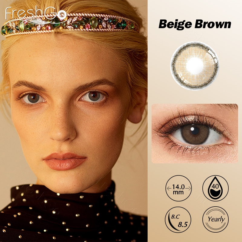 Free Shipping Freshgo PREMIUM Contact Lenses Wholesale Bulk Colored Contacts Lens Korea Colour Contacts Soft 1 Year Color Lens