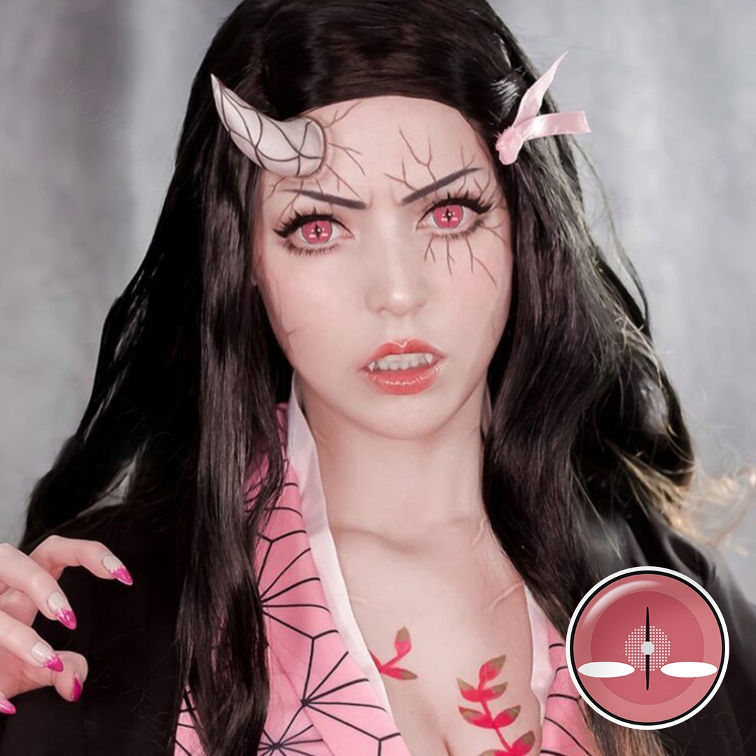 Hot Pseyeche Cosplay RY Halloween Softlens Cosplay Lenses Black Kontaktlinsen Lentille sharingan Lentilles De Contact De Couleur