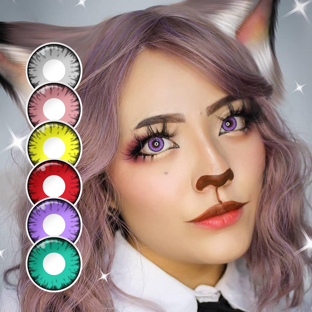 Free Shipping Sharingan Lens Contact Lenses 1 Year Eye Contacts Wholesale Cosplay Red Eye Lens Lentes De Contacto Halloween
