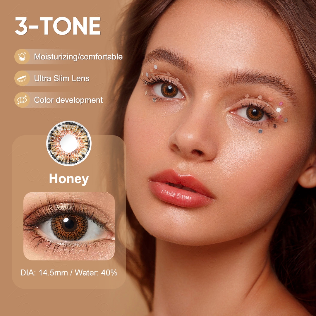 Free Sample Freshgo 3 Tone Contact Lenses Eye Contact 1 Year 14.5mm Eye Lens Contact Lenses Wholesale Eye Lens Kontaktlinsen