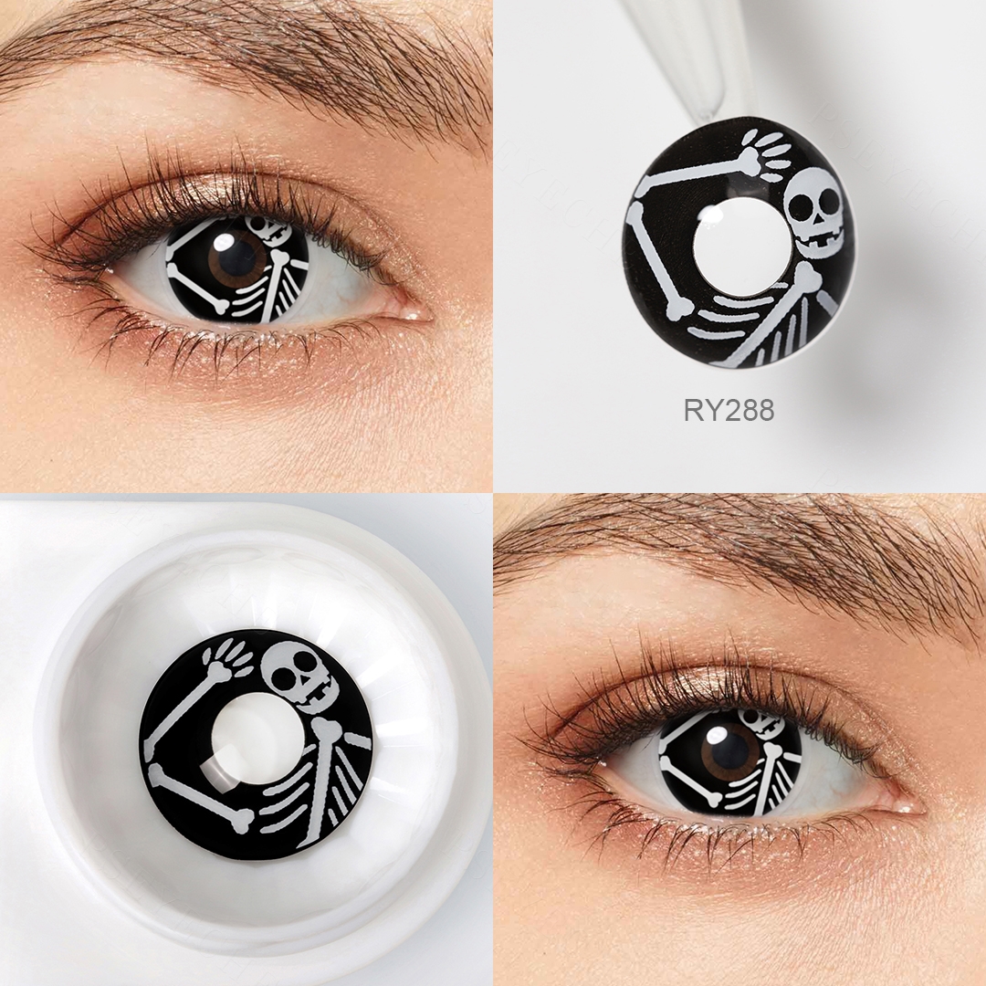 Free Shipping Pseyeche Halloween Contacts Cosplay Eye Contacts sharingan Lens Colored Contact Lenses Lentes De Contacto
