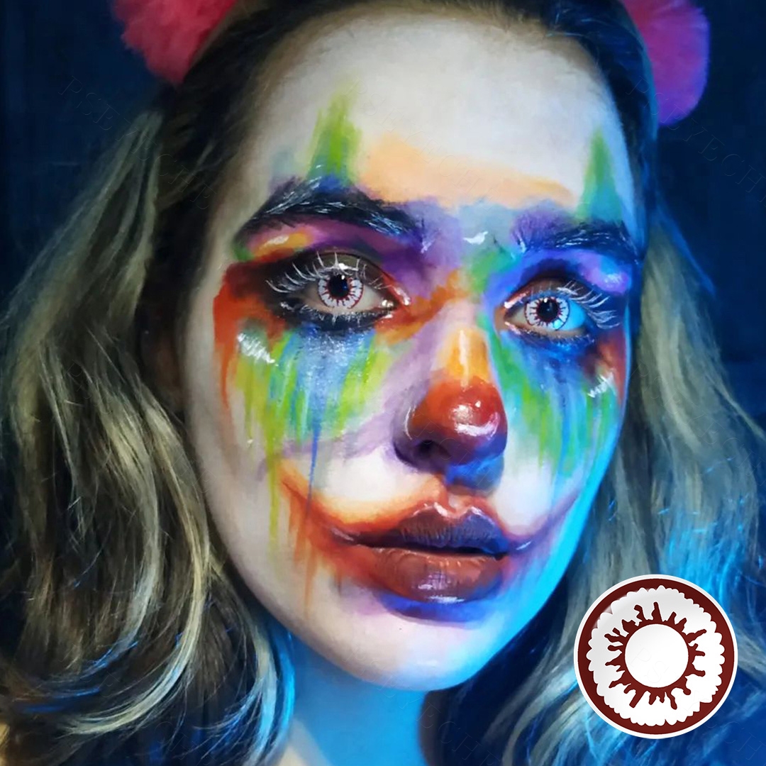 Free Shipping Spark Eye Halloween Contact Lenses Pseyeche Hollywood Eye Cosplay Softlens Lensa Kontak Emballage Lentille