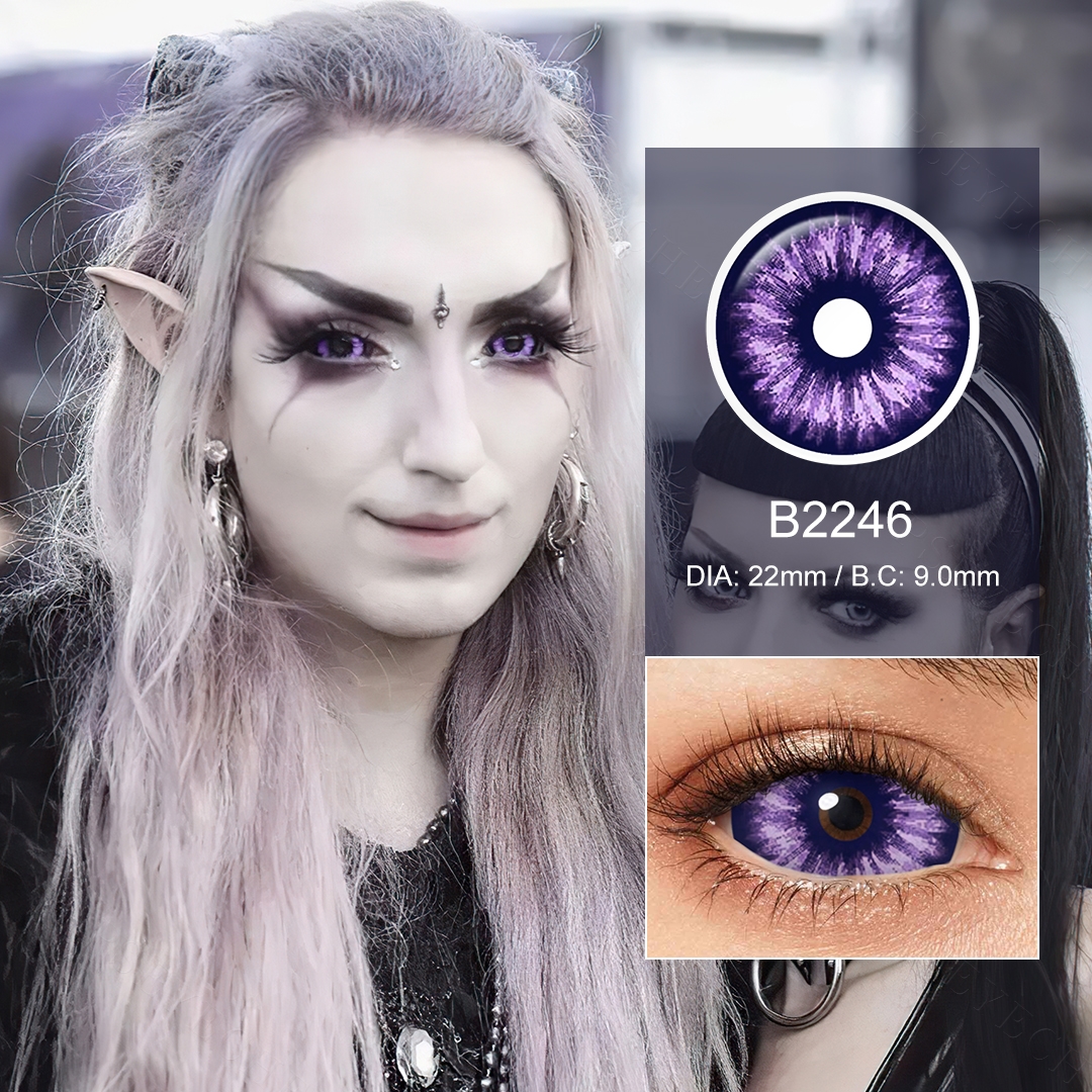 Purple Flash 22mm Sclera Lenses