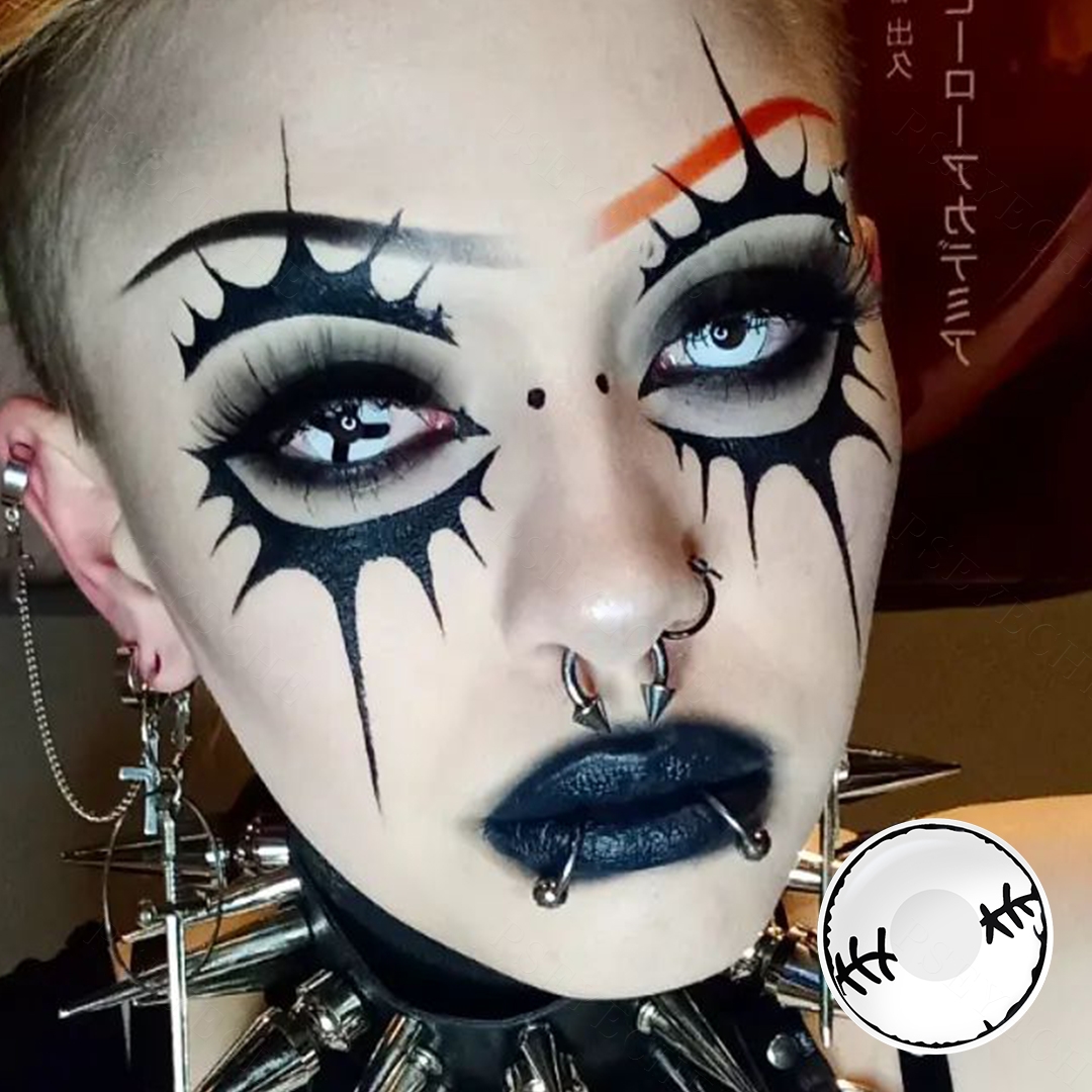 Pseyeche Spooky Halloween Contact Lenses Hollywood Eye Cosplay Soft Lens Lente De Contacto a Color Lente De Contacto chelsea