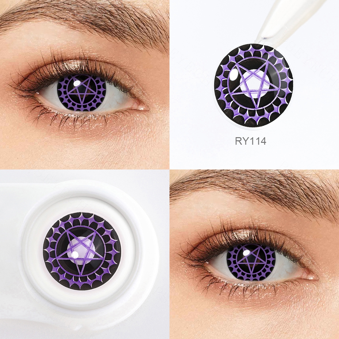 Free Shipping Pseyeche Contact Lenses Halloween Cosplay Colored Contacts  Halloween Eye Contact Lenses Lentes De Contacto