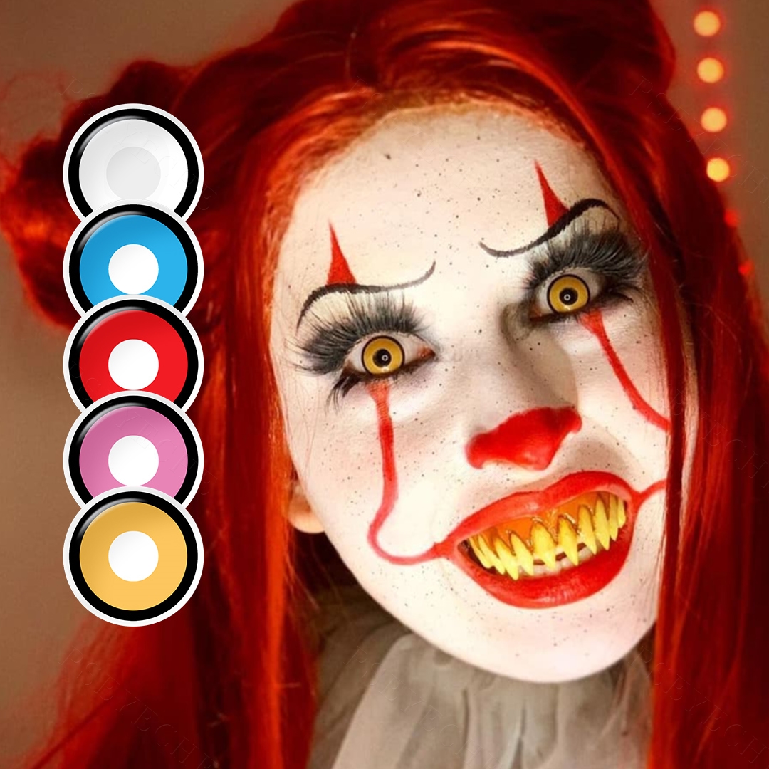 Free Sample Pseyeche Mansan Contact Lenses Soft Lens Crazy Softlens Anime Lens Cosplay Halloween Contacts Lensa Kontak