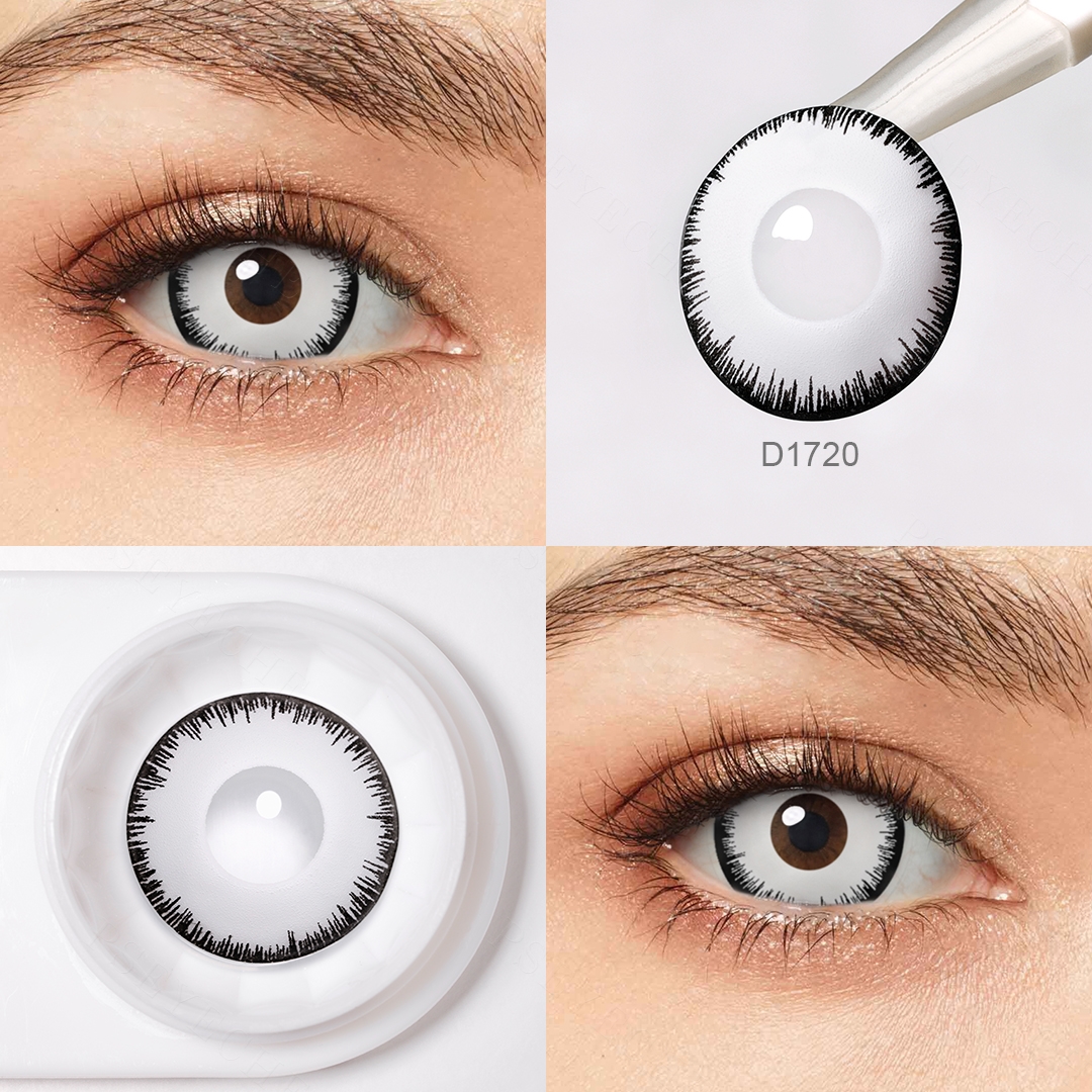 Free Sample Pseyeche Sclera Contact Lens 17mm  Halloween Contact Lenses Most Popular Halloween Sclera Contact Lenses Lentillas