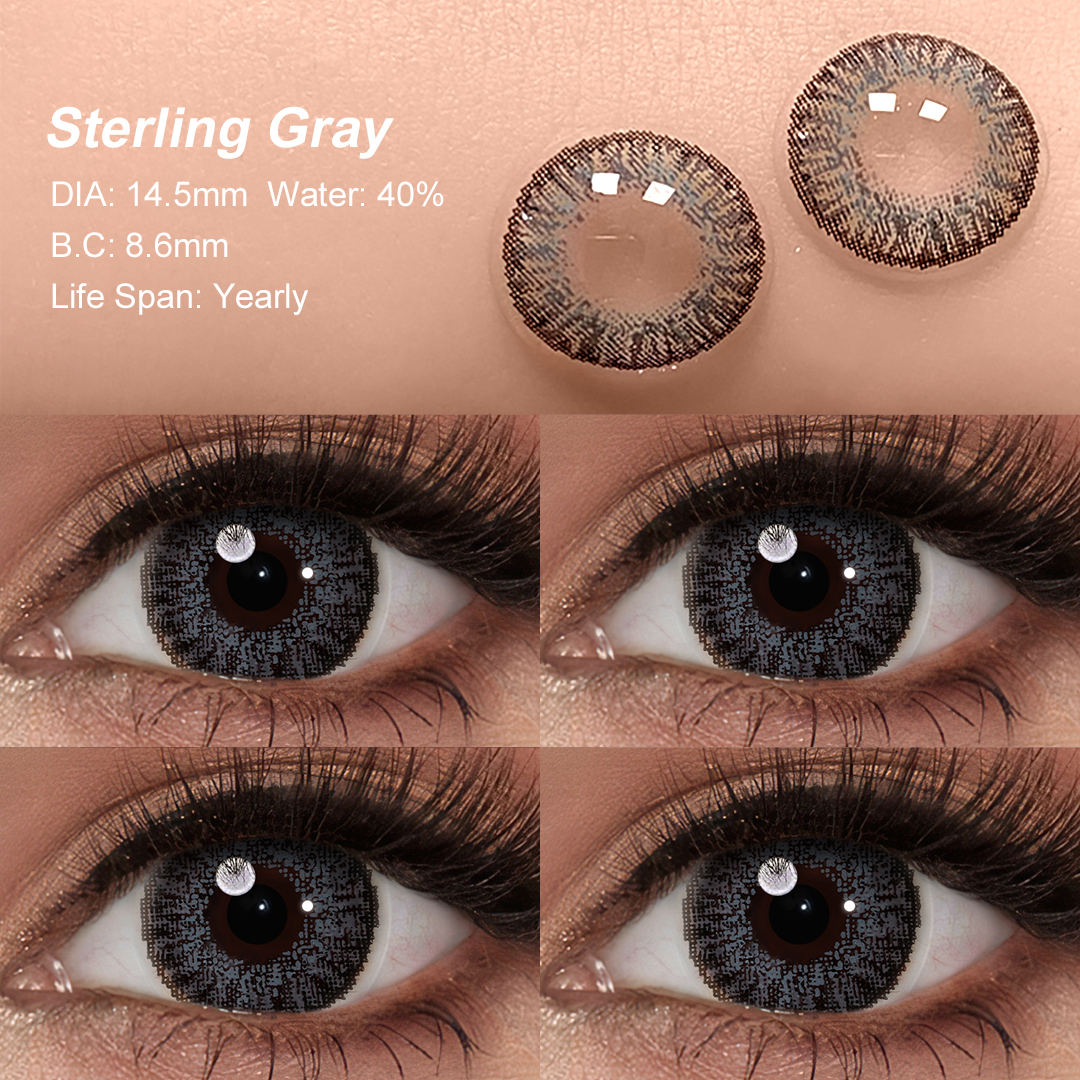 Free Samples Freshgo Gray Colors Colored Contact Lenses Softlens Natural Colored Contact Lenses Les Lentilles Lenses De Contact