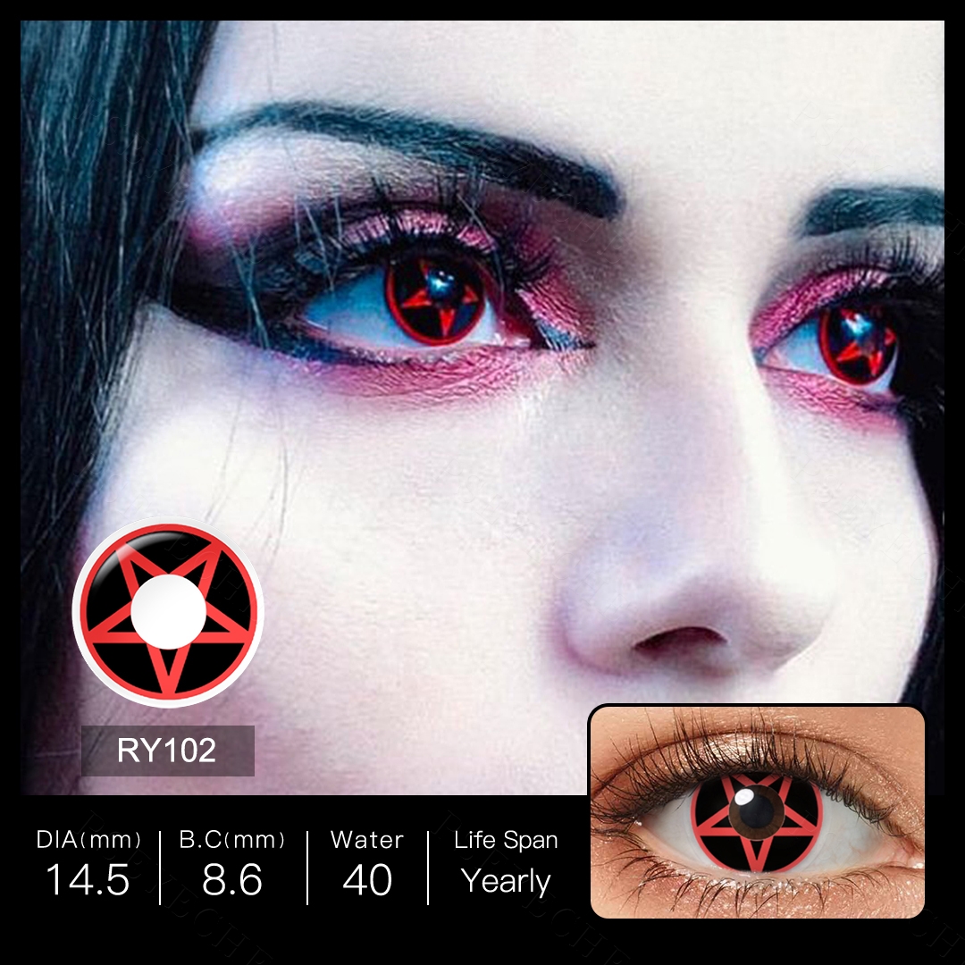 Free Shipping Pseyeche Cosplay Contact Lens Halloween Contact Lenses Eye Contacts Cosplay Lentes De Contacto Halloween
