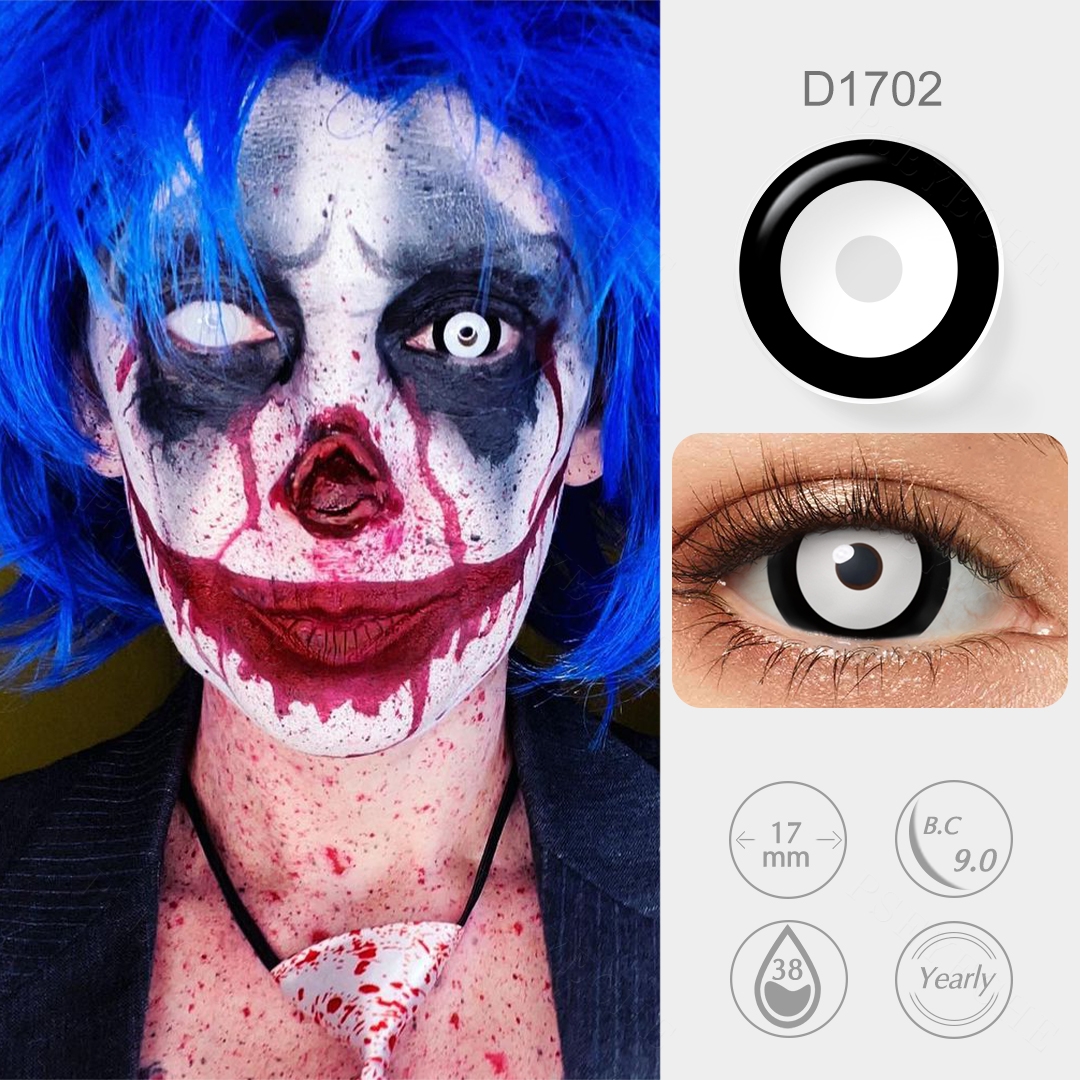 Black and White Mini Sclera Lenses