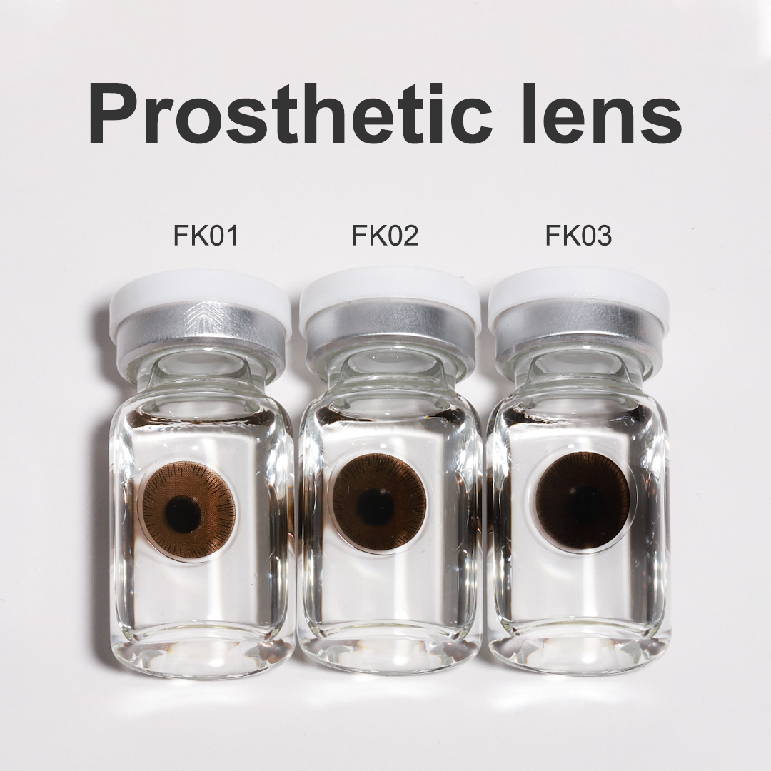 Free Shipping Soft Prosthetic Lens Contacts Factory Wholesale Red Green Brown Color Blind Eye Lens Colored Contact Lenses