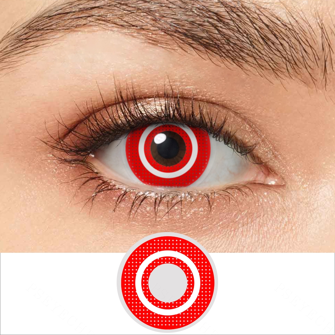 Red circle squid game lenses