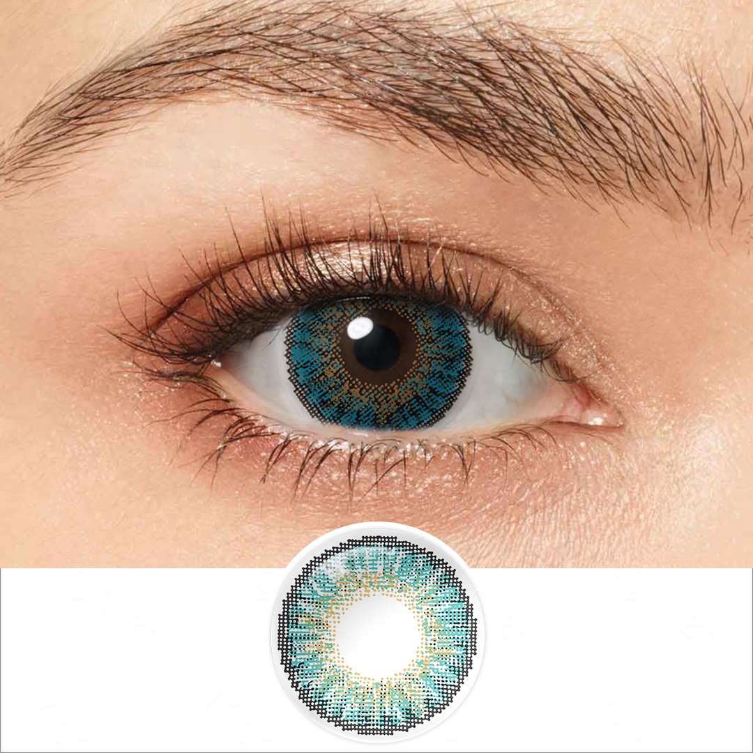 Free Sample MAGISTER Star 3tone Colored Contact Lenses Green Contact Lenses Lens Lentes De Contacto Emballage Lentille