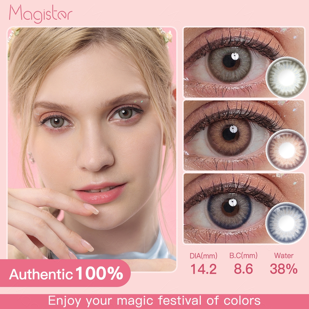 Free Shipping Magister FLORA Natural Colored Contact Lenses Black Circle Eye Lenses Medical Contact Lenses Lentes De Contato