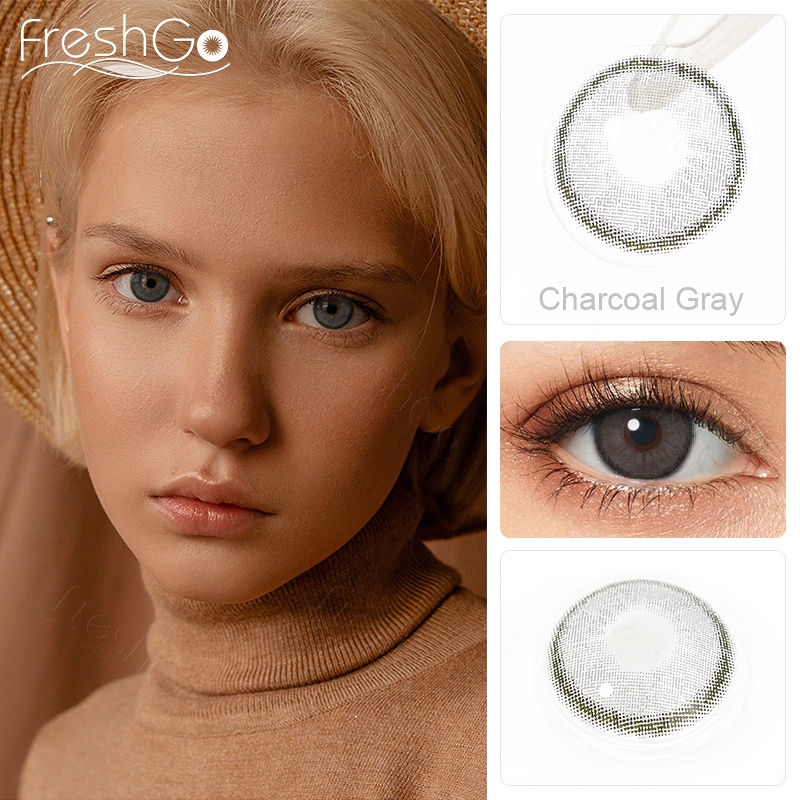 Free Shipping Freshgo PREMIUM Contact Lenses Wholesale Bulk Colored Contacts Lens Korea Colour Contacts Soft 1 Year Color Lens
