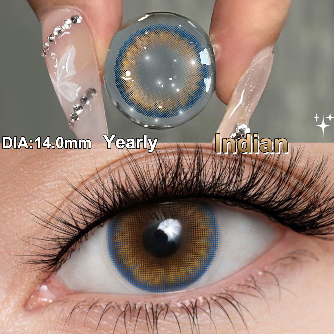 Free Shipping Colored Eye Contact Lenses 40% Water Soft Lens Freshgo PRO Yearly Contacts 14.0mm Eye Lentes De Contactor