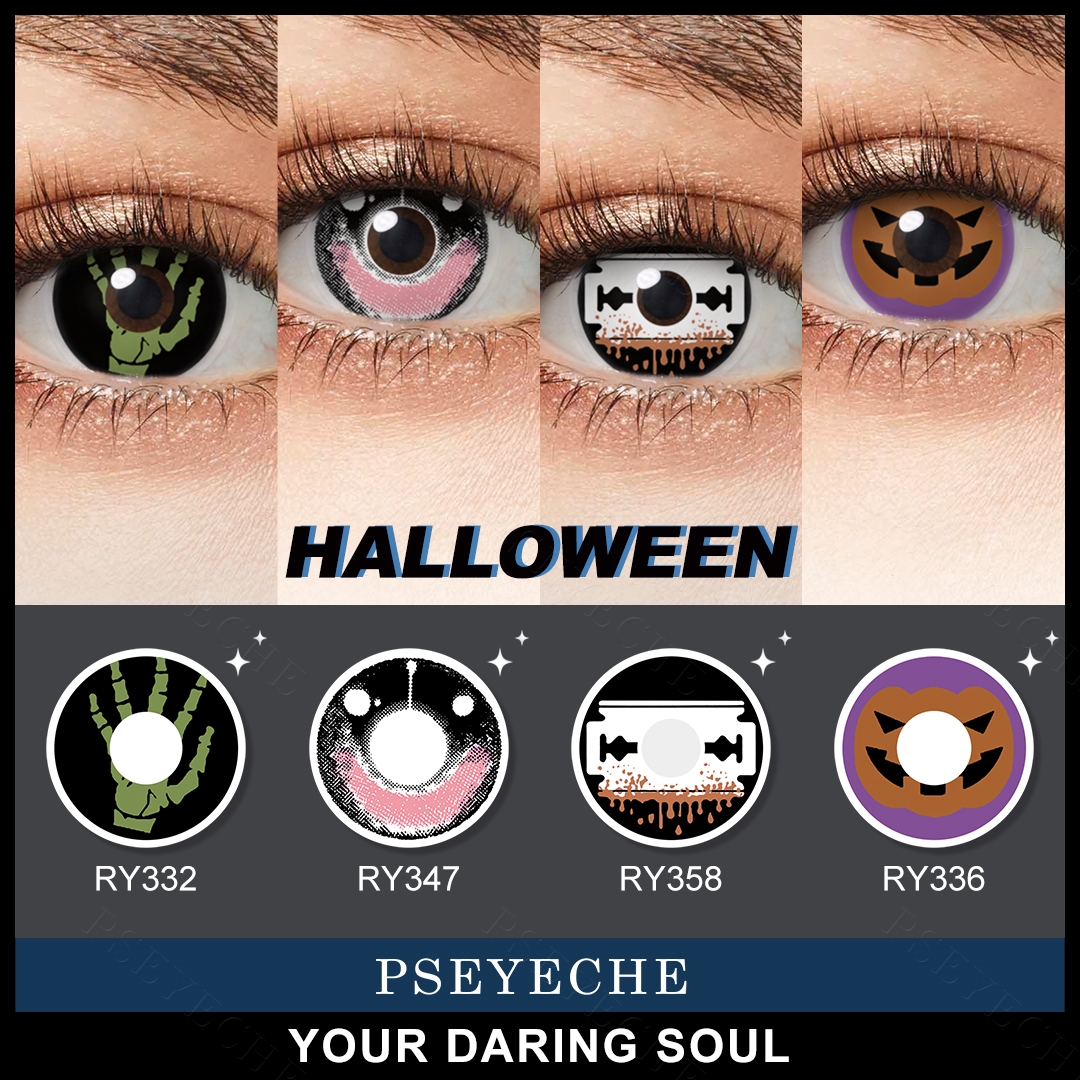 Hot Sales Pseyeche RY Spades Shape Contact Lenses Pseyeche Eye Cosplay Soft Lens Lentillas Lensa Kontak