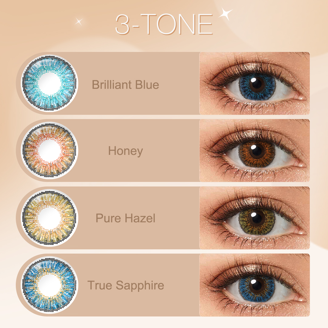 Free Samples Freshgo 3 Tone Eye Lens Eye Contact Lenses Contact Smart Contact Lenses Yearly Contactos De Colores Kontaktlinsen