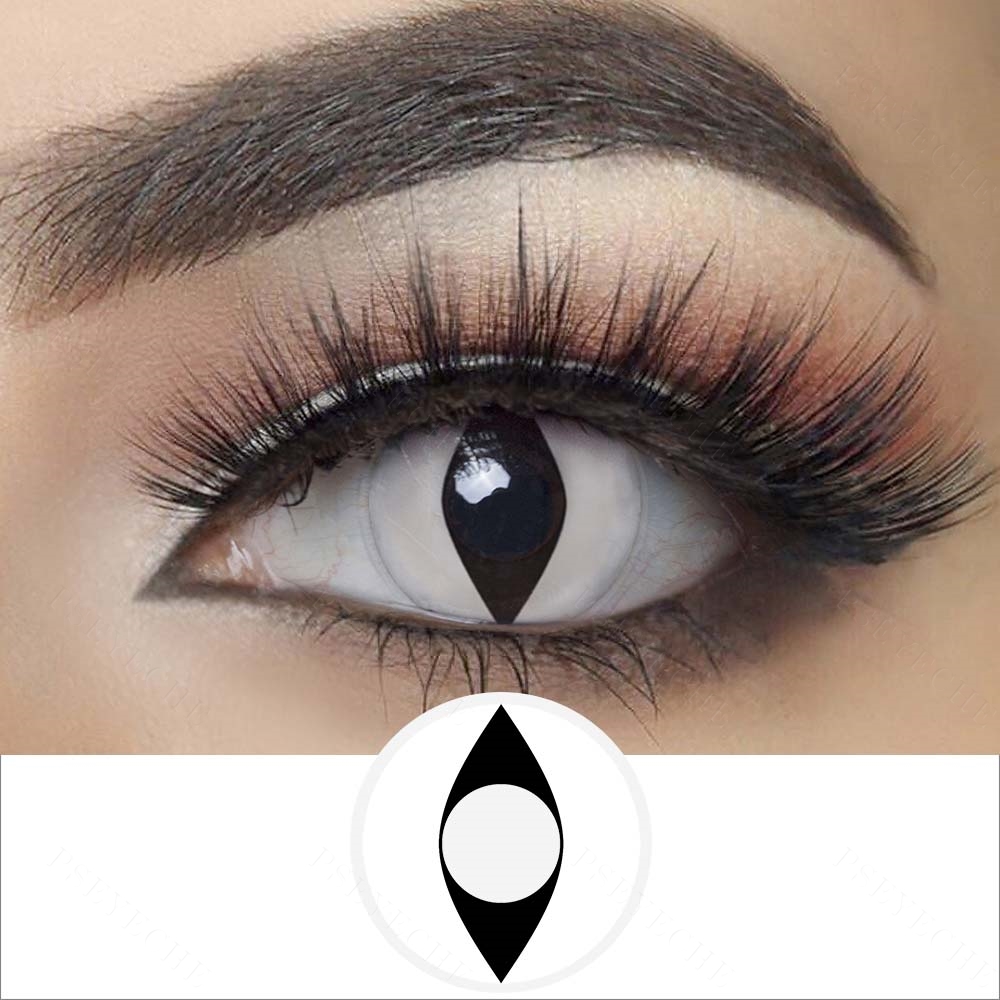 Free Shipping Halloween Cosplay Lenses PSEYECHE Wholesale Cat Eye 1 Year Halloween Sclera Contacts sharingan Contact Lenses
