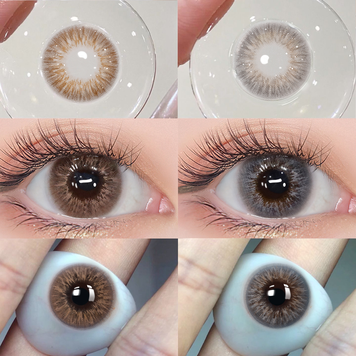 Free Shipping Eye Lenses Color Contact Lens Soft Eye Prescription Contact Lenses 14.5mm Colored Eye Contacts Lentille De Couleur