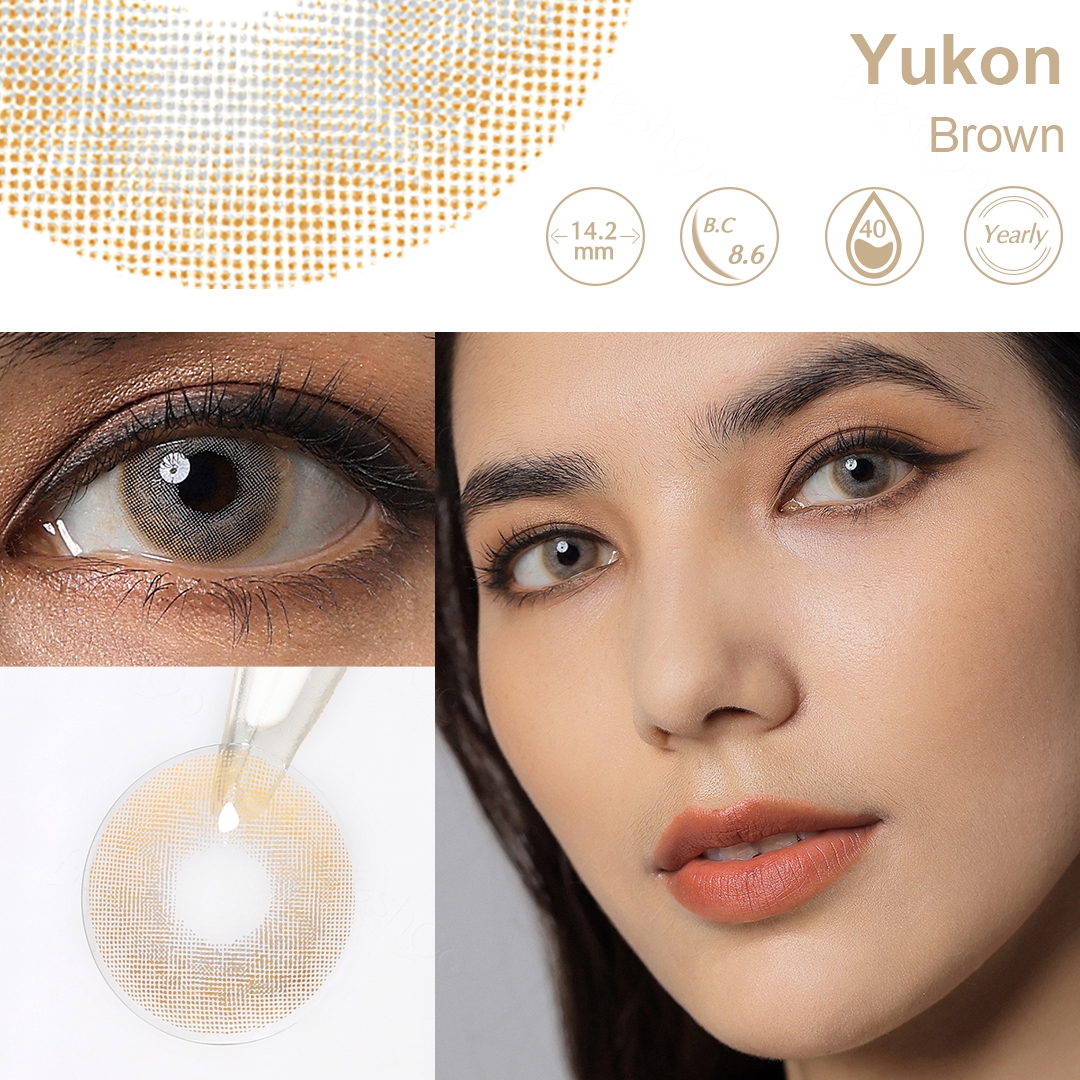 Freshgo HOT New Series Yukon Contact Lenses 4 Natural Color Eye Contact Lenses Soft Eye Lens Comfortable Lentes De Contacto