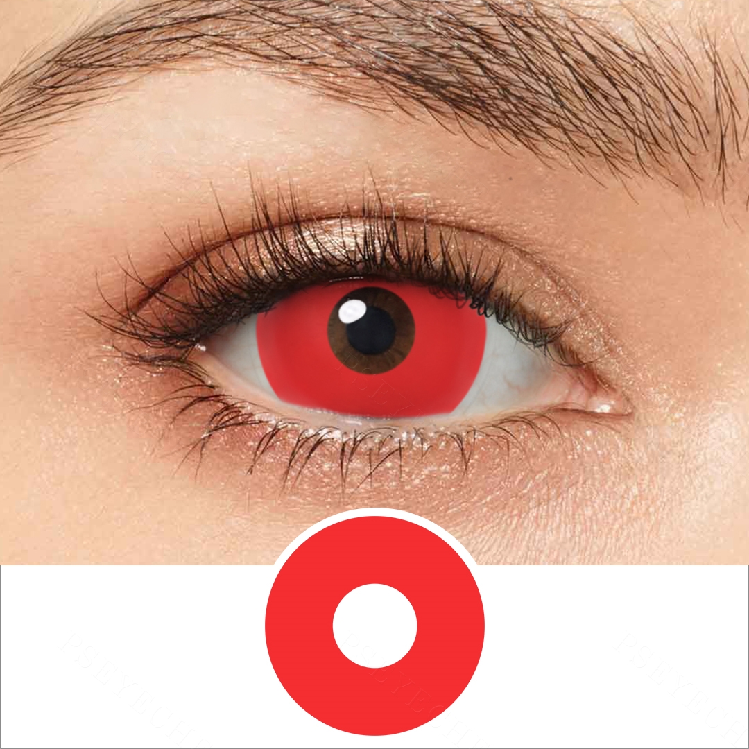 Free Shipping Psyeche Color Contacts New Arrival Luminous 17mm Yearly Soft Colored Contact Lenses UV Glow Lens