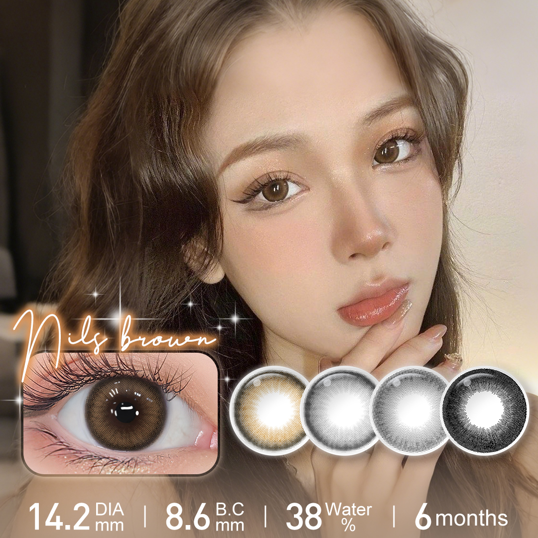 Free Sample Magister NILS Colored Contacts Color Lenses Eye Contact Soft Contact Lenses Lensa Kontak Lentilles De Lunettes
