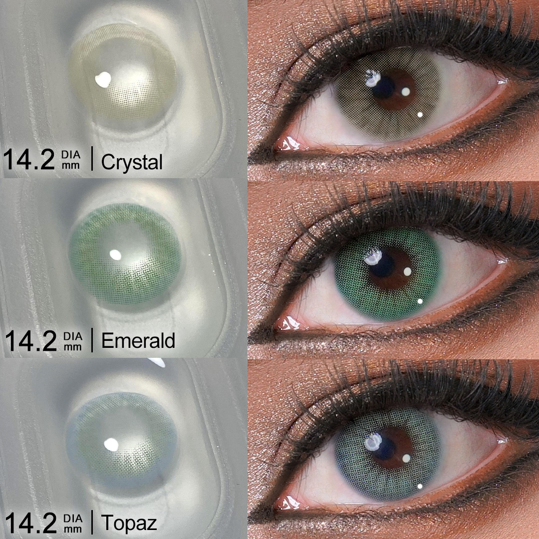 Hot Sales Lenses Eye Color Contact Box Paper Lens Myopia Contact Lenses Lentilles De Yeux Lentille Oculaire Emballage Lentille