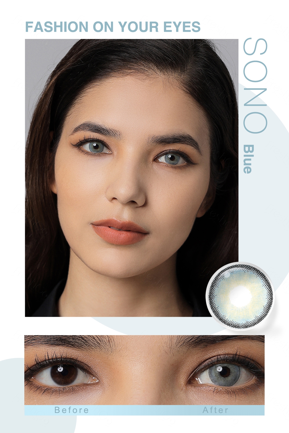Freshgo New Arrival Wholesale SONO Color Eye Contact Lenses Yearly Natural Soft Color Contacts