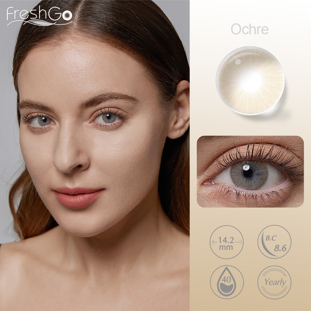 Free Shipping Freshgo Colored Contact Lenses Super Natural Contact Lenses Wholesale Yearly Eye Lens Lentes De Contacto De Color