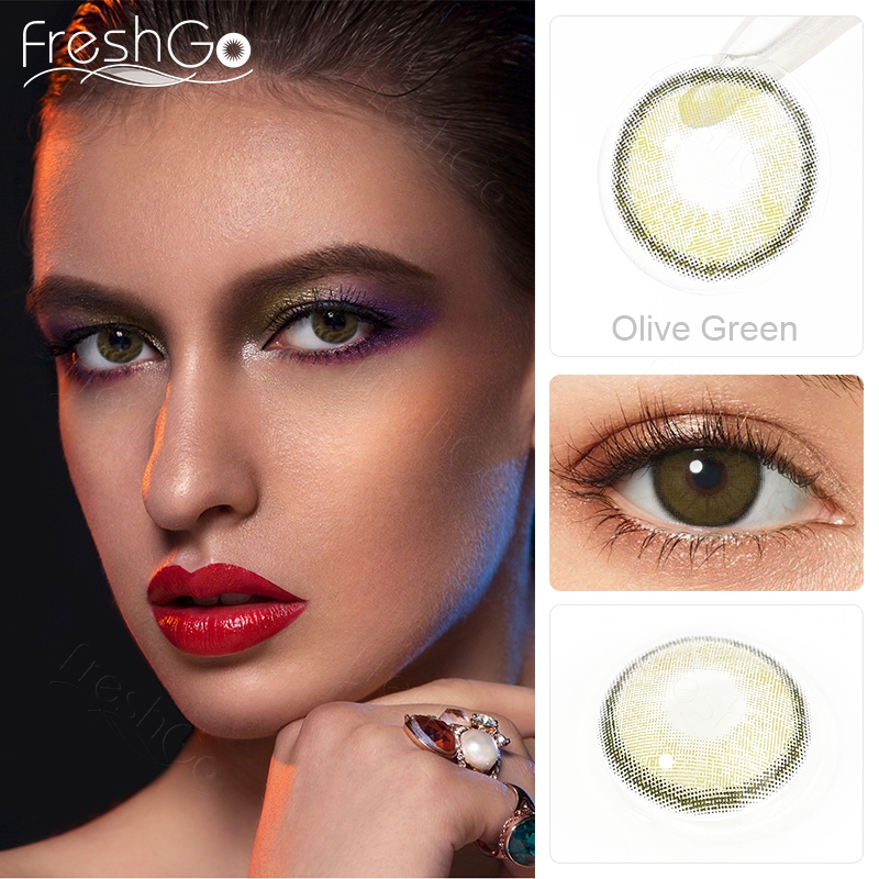 Free Shipping Freshgo PREMIUM Contact Lenses Wholesale Bulk Colored Contacts Lens Korea Colour Contacts Soft 1 Year Color Lens
