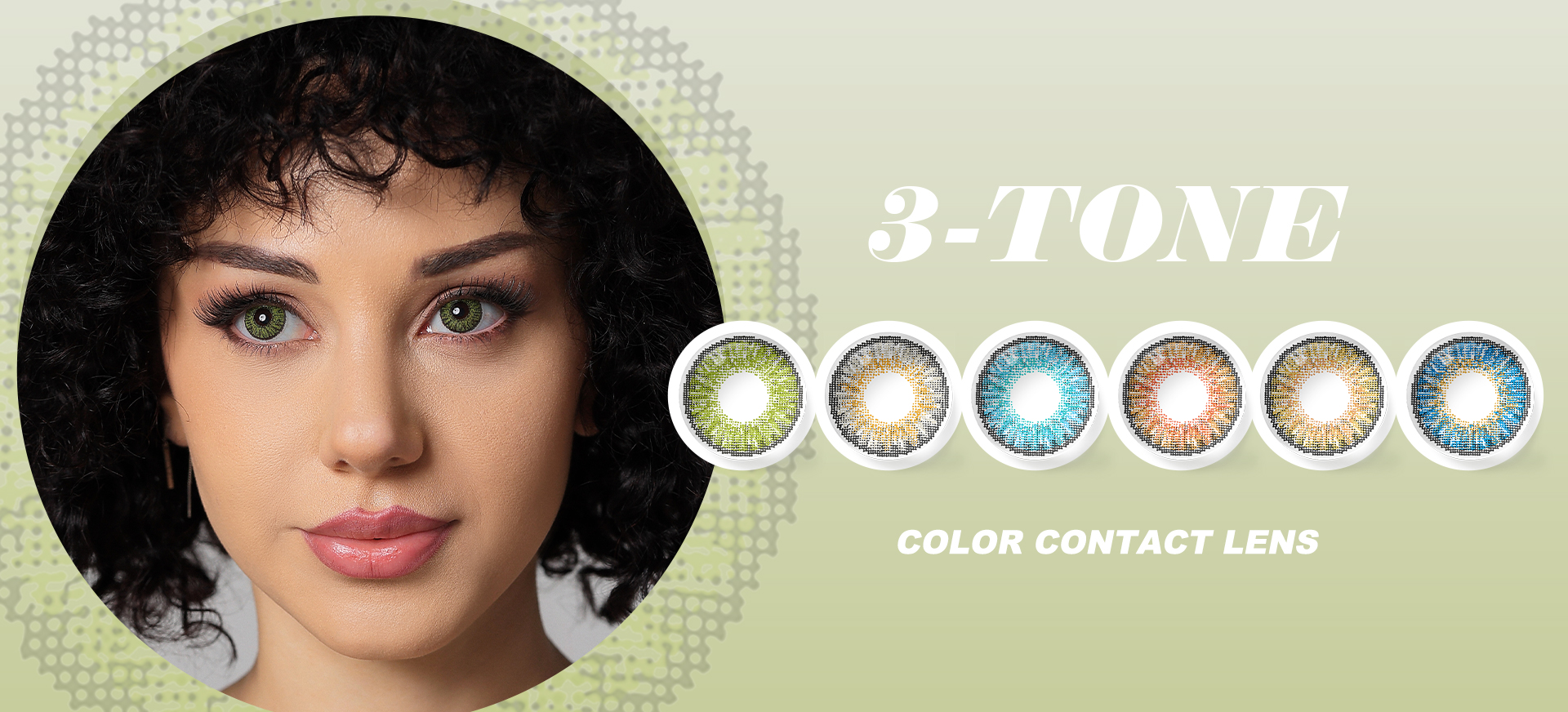 3 Tone Eye Contacts Color Contact Lens