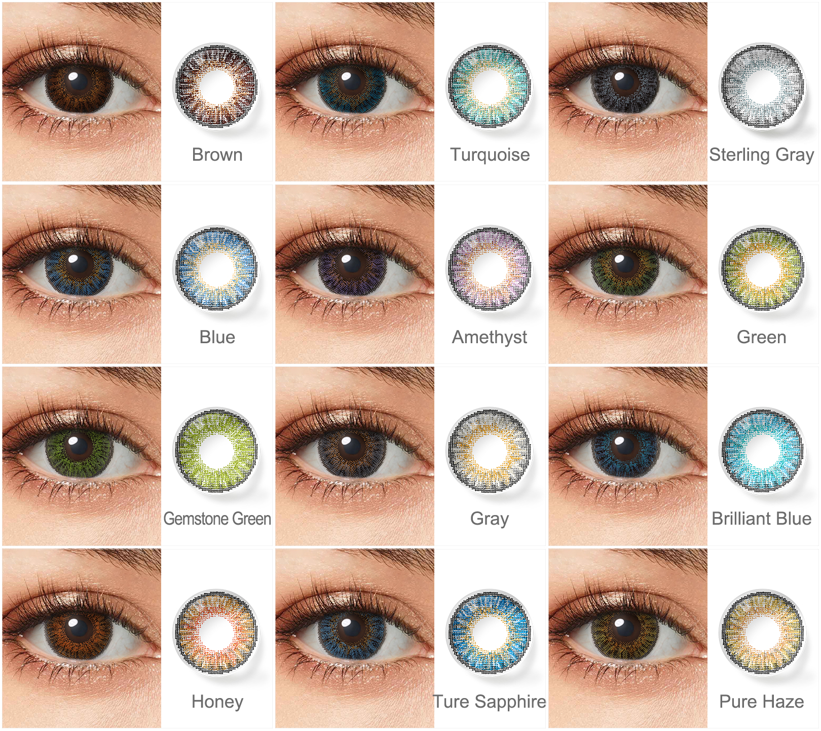 12 Color Contact Lens