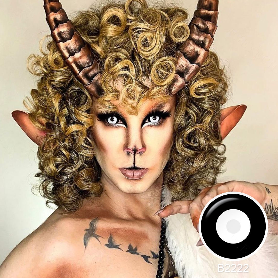 Free Sample Pseyeche Sclera Lens Contact Lenses Black Red Sclera Lens 22mm Cosplay Halloween Use Sclera Lens Contact Lenses